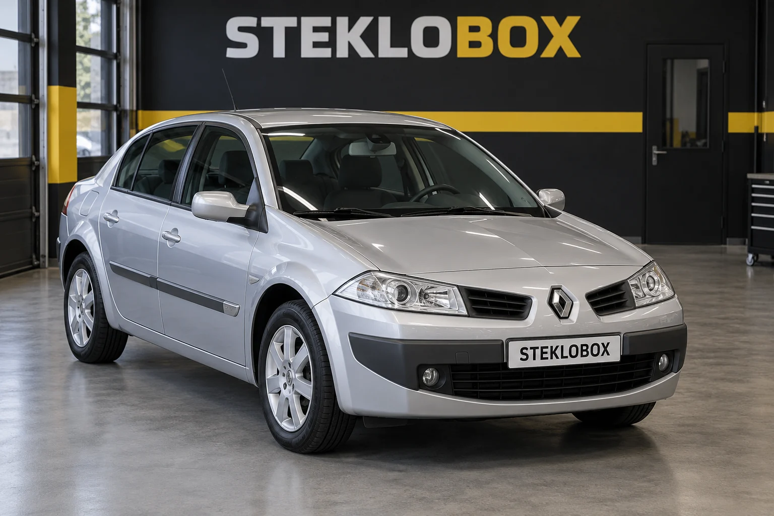 Renault Megane II в установочном центре STEKLOBOX