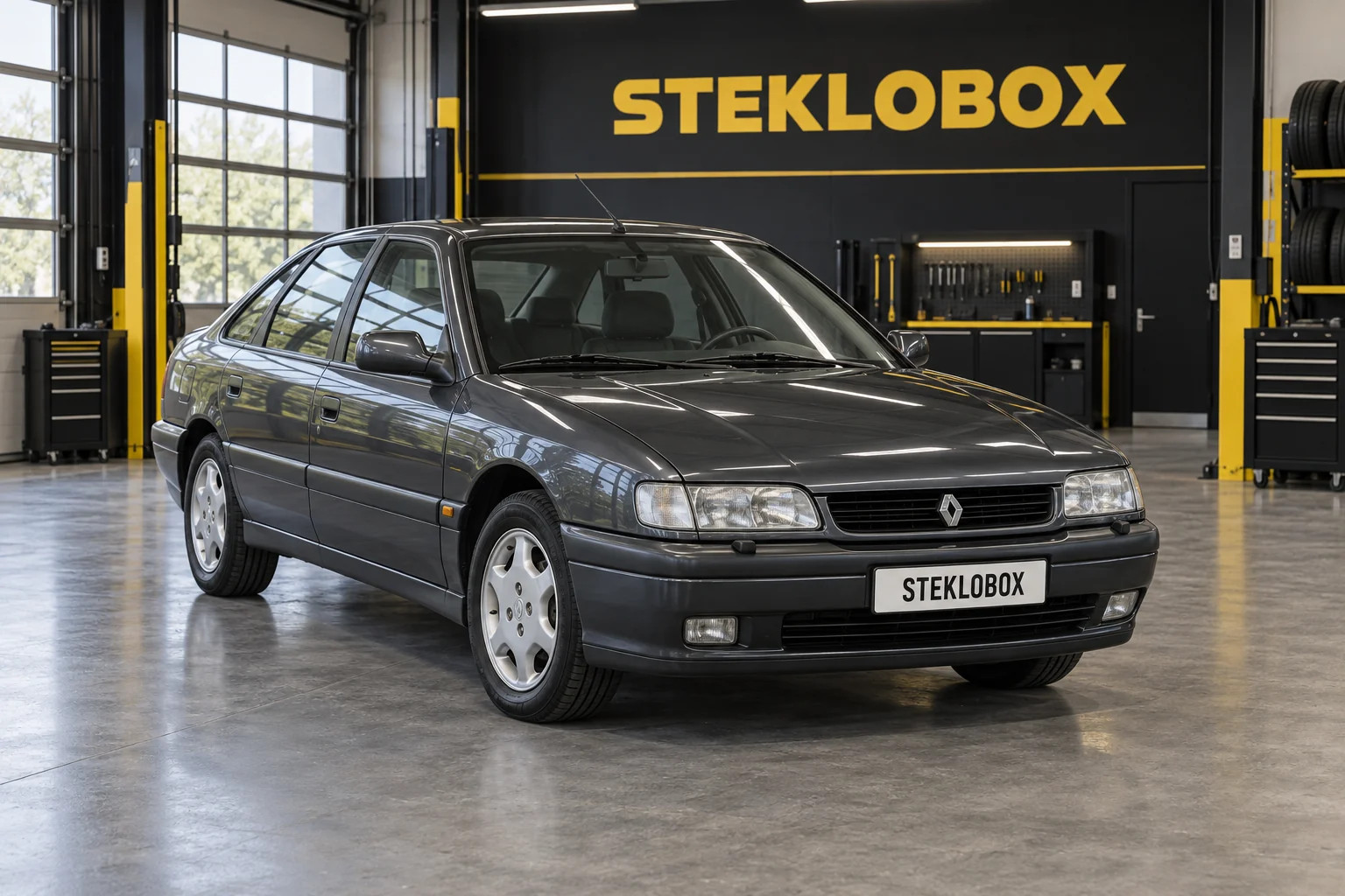 Renault Safrane в установочном центре STEKLOBOX