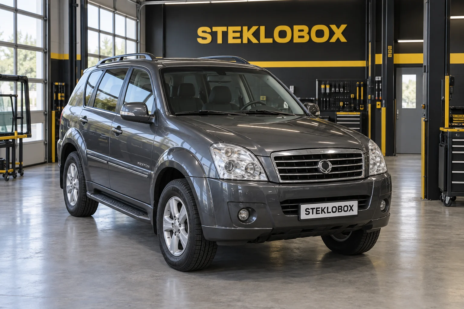 SsangYong Rexton II в установочном центре STEKLOBOX