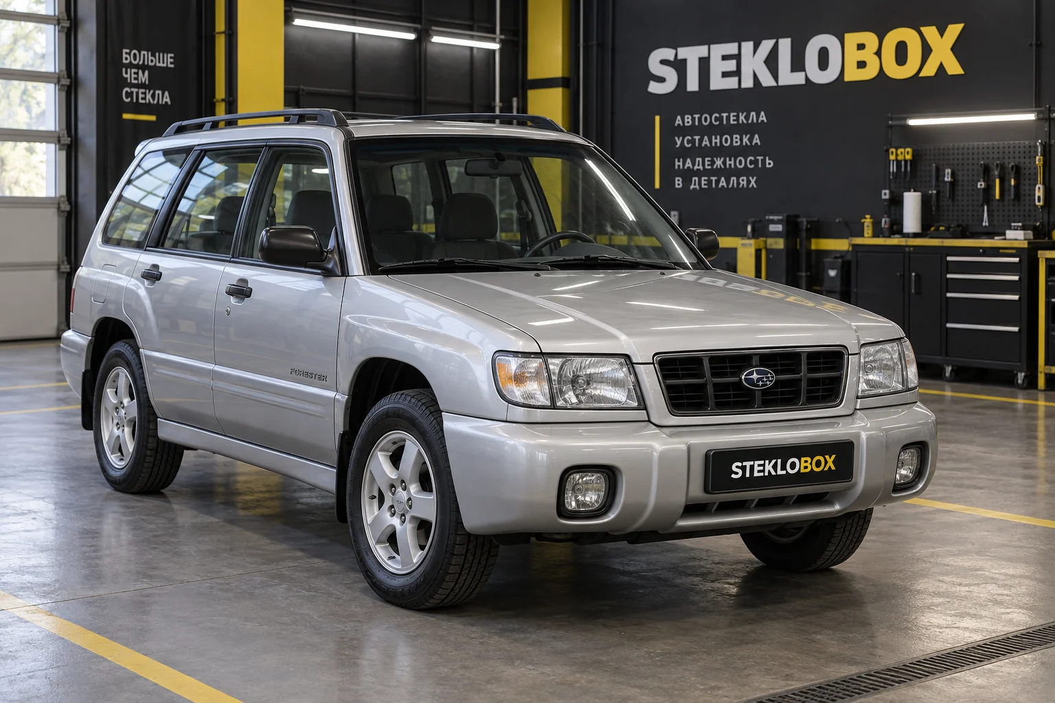 Subaru Forester I в установочном центре STEKLOBOX