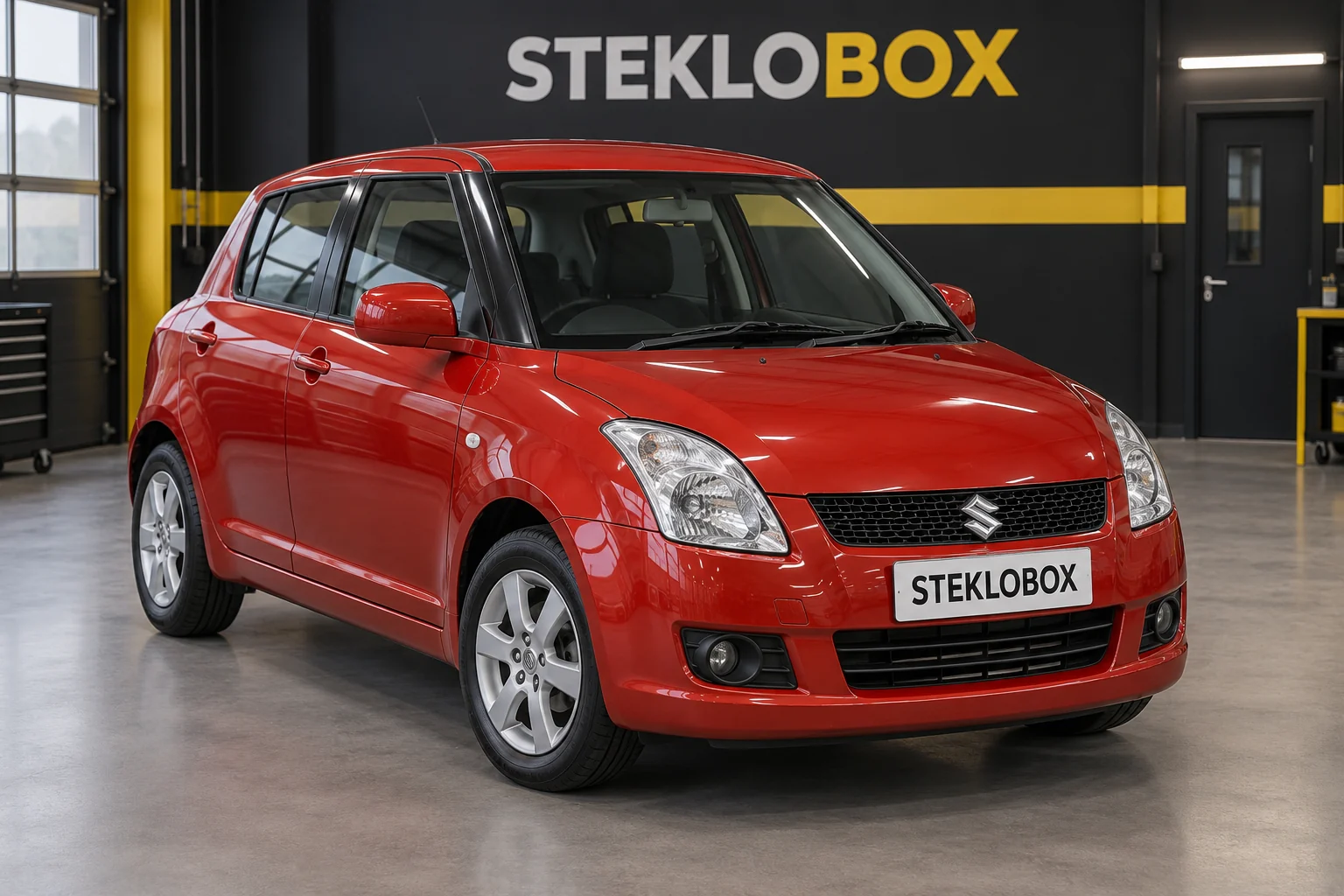 Suzuki Swift III в установочном центре STEKLOBOX