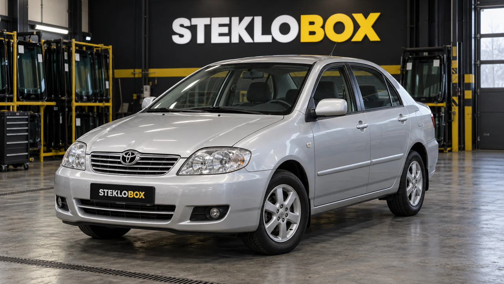 Toyota Corolla IX в установочном центре STEKLOBOX