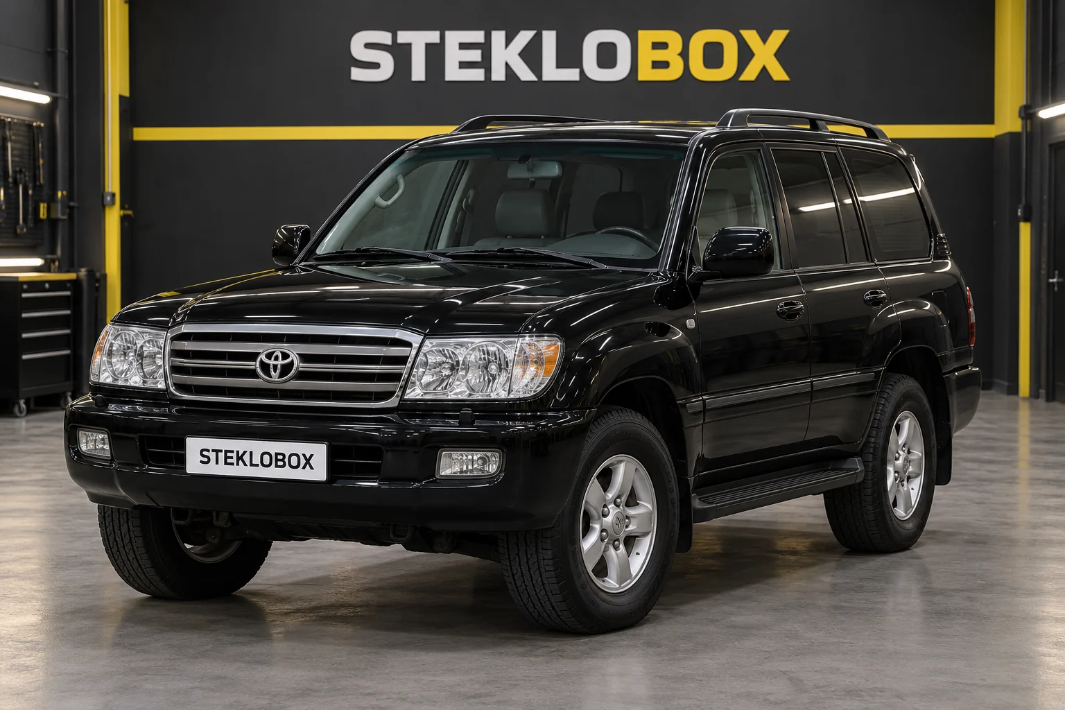 Toyota Land Cruiser 100 в установочном центре STEKLOBOX