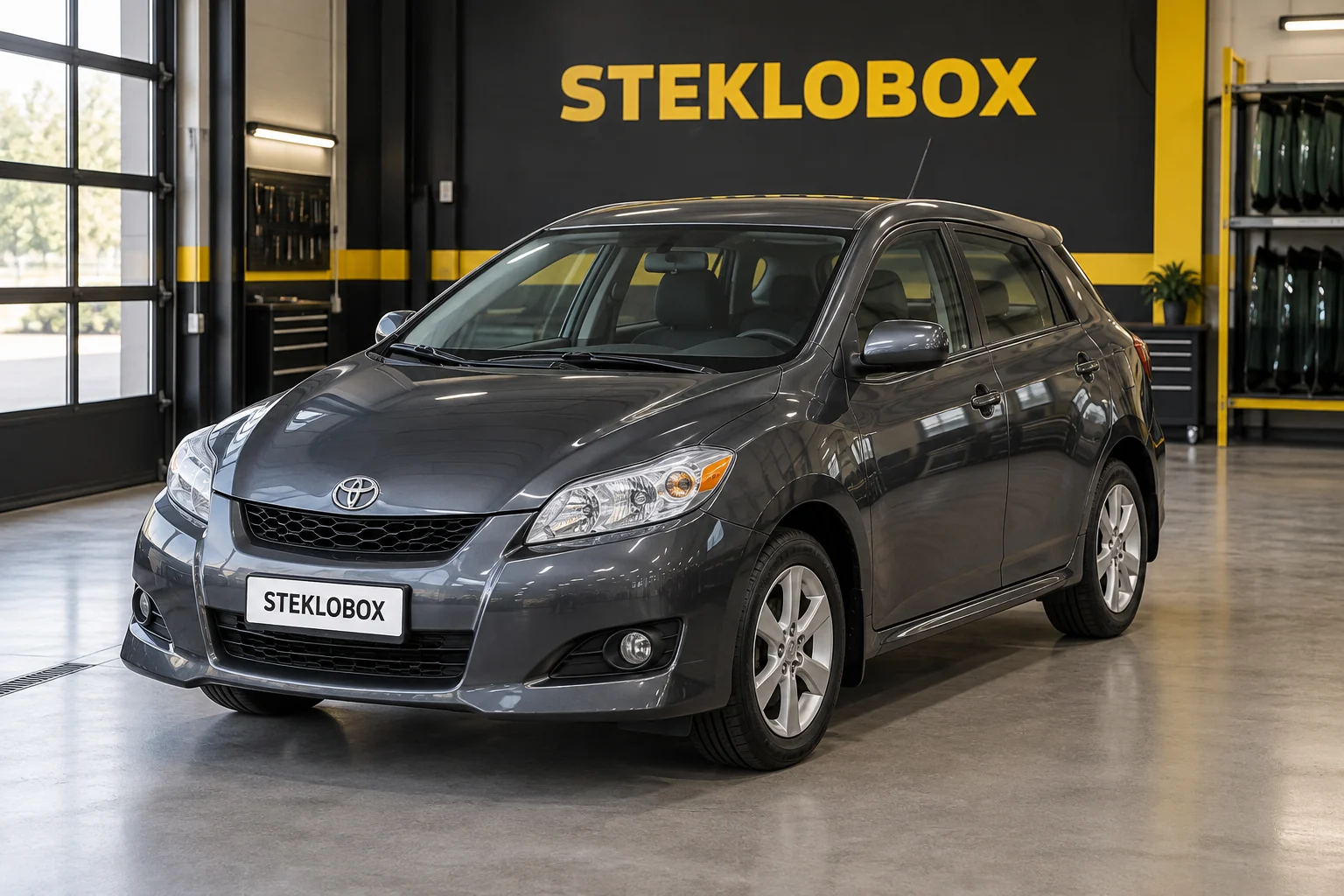 Toyota Matrix II E140 в установочном центре STEKLOBOX