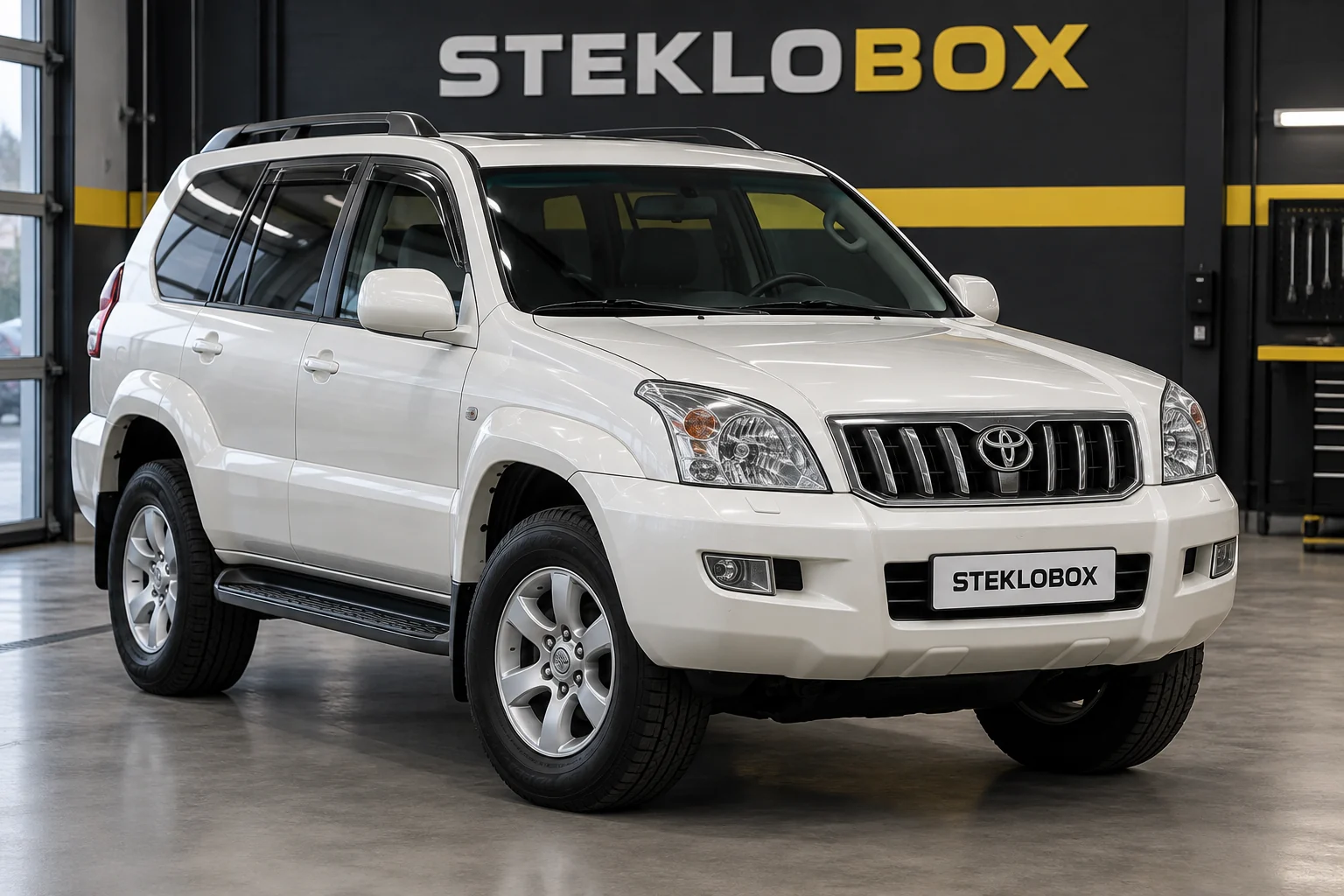 Toyota Land Cruiser Prado 120 в установочном центре STEKLOBOX