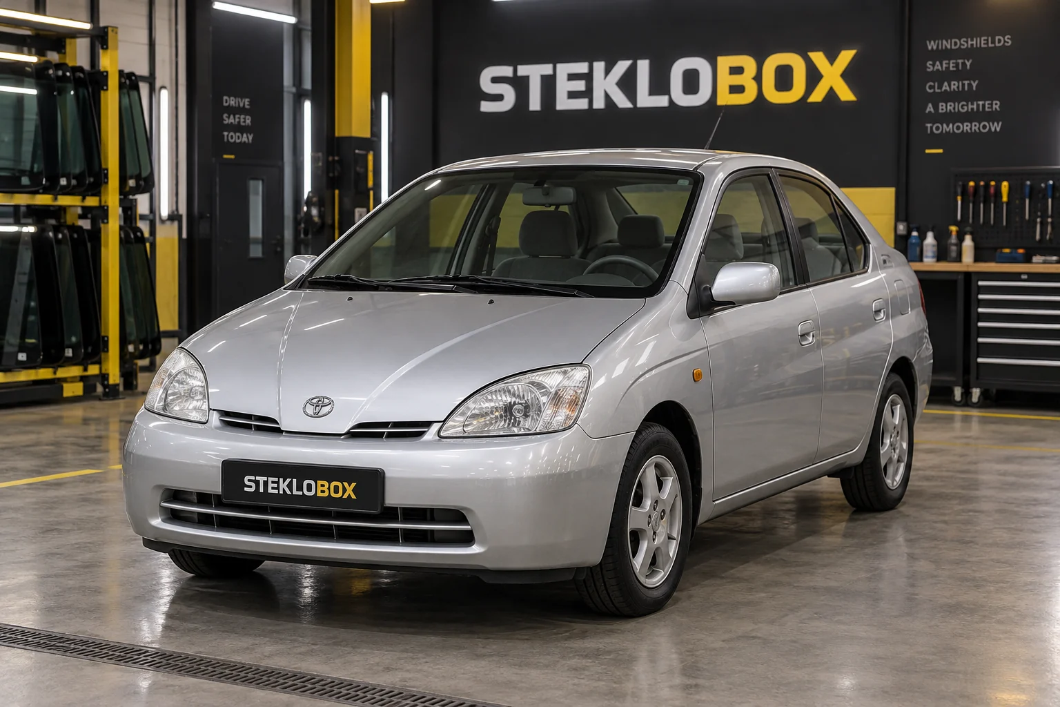 Toyota Prius I XW10 в установочном центре STEKLOBOX