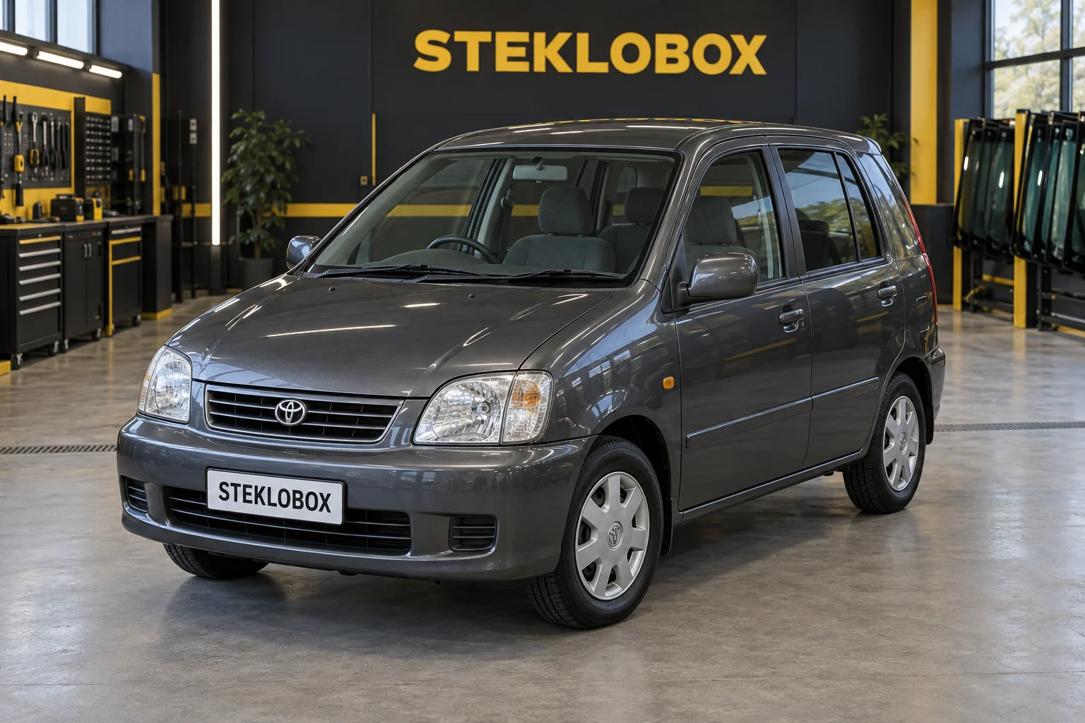 Toyota Raum I в установочном центре STEKLOBOX