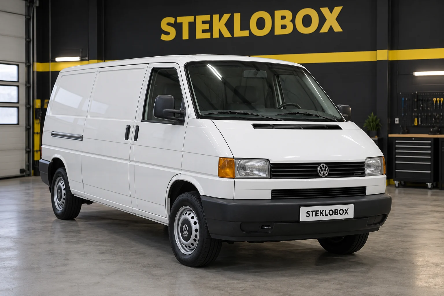 Volkswagen Transporter T4 в установочном центре STEKLOBOX