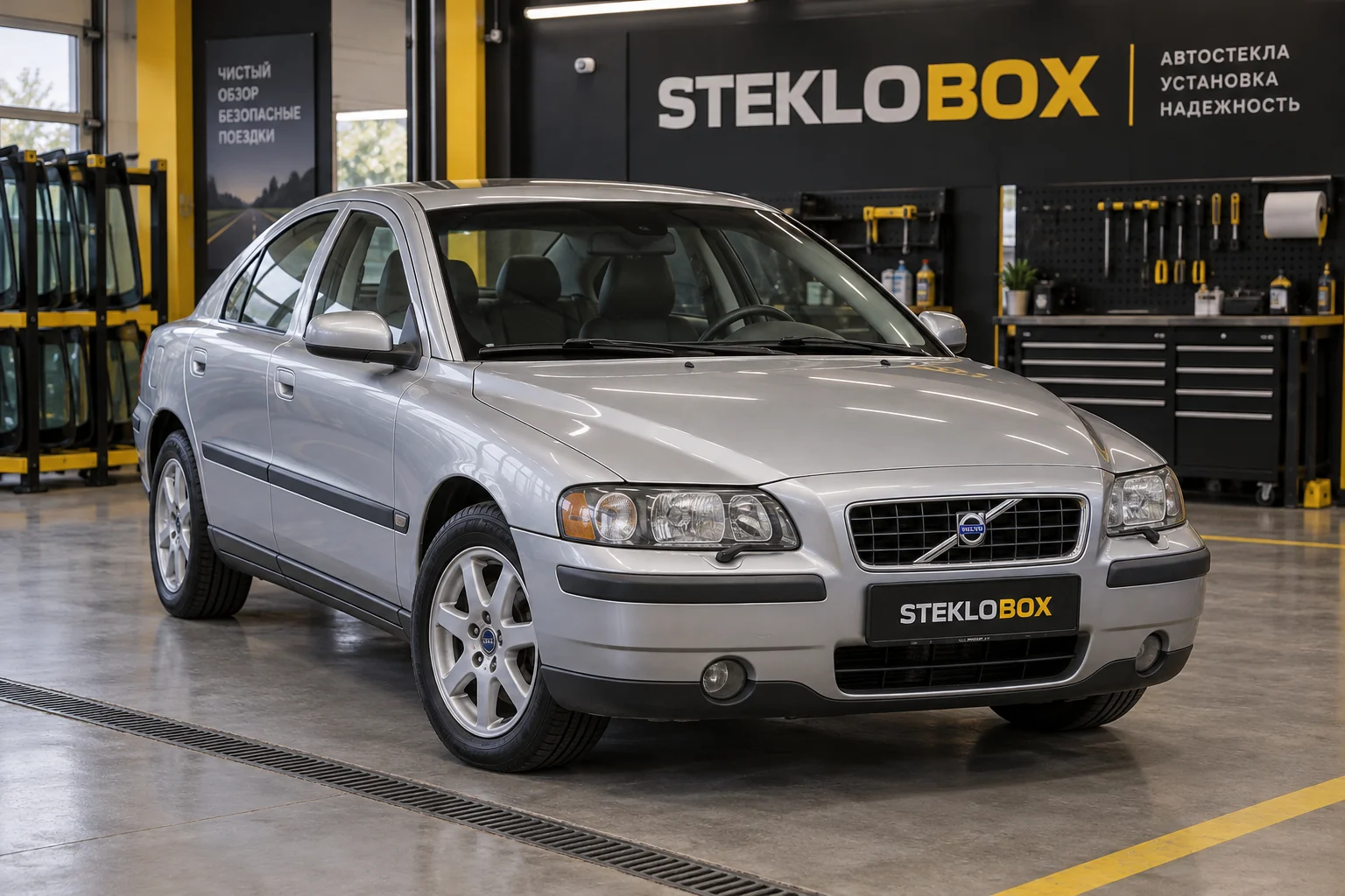 Volvo S60 I в установочном центре STEKLOBOX